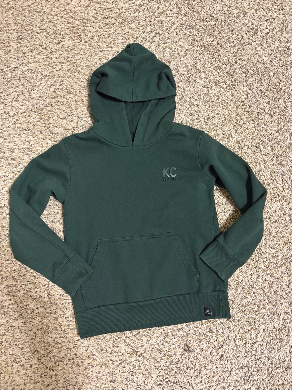 Kenneth Cole Kids Dark Green Hooded Sweatshirt